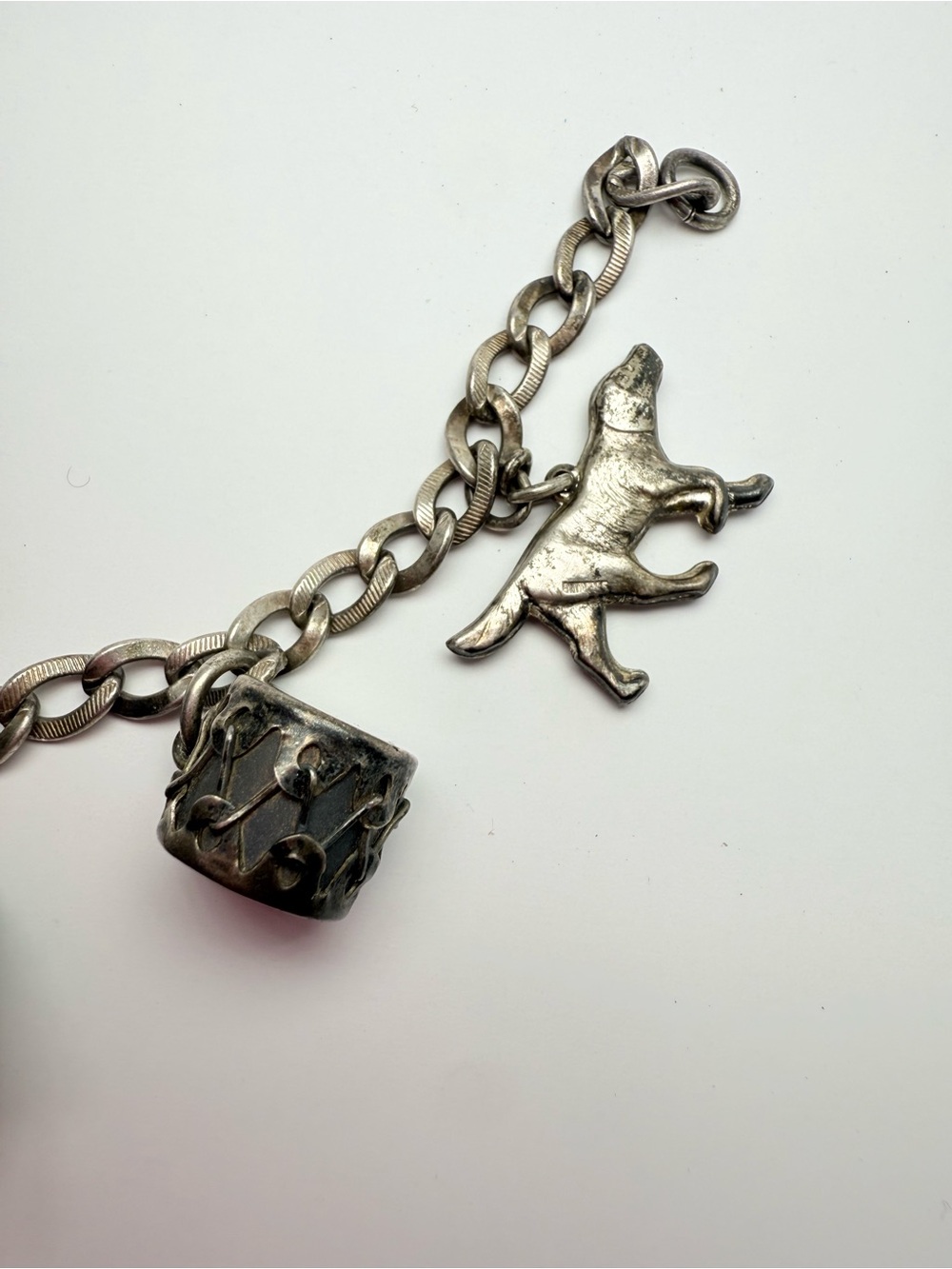Sterling Silver Western Charm Bracelet with Hat, Plane & Gun Charms 7” - Picture 12 of 13